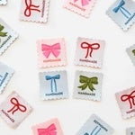 Bows Handmade Quilt Labels - Happy Little Quilt Shop