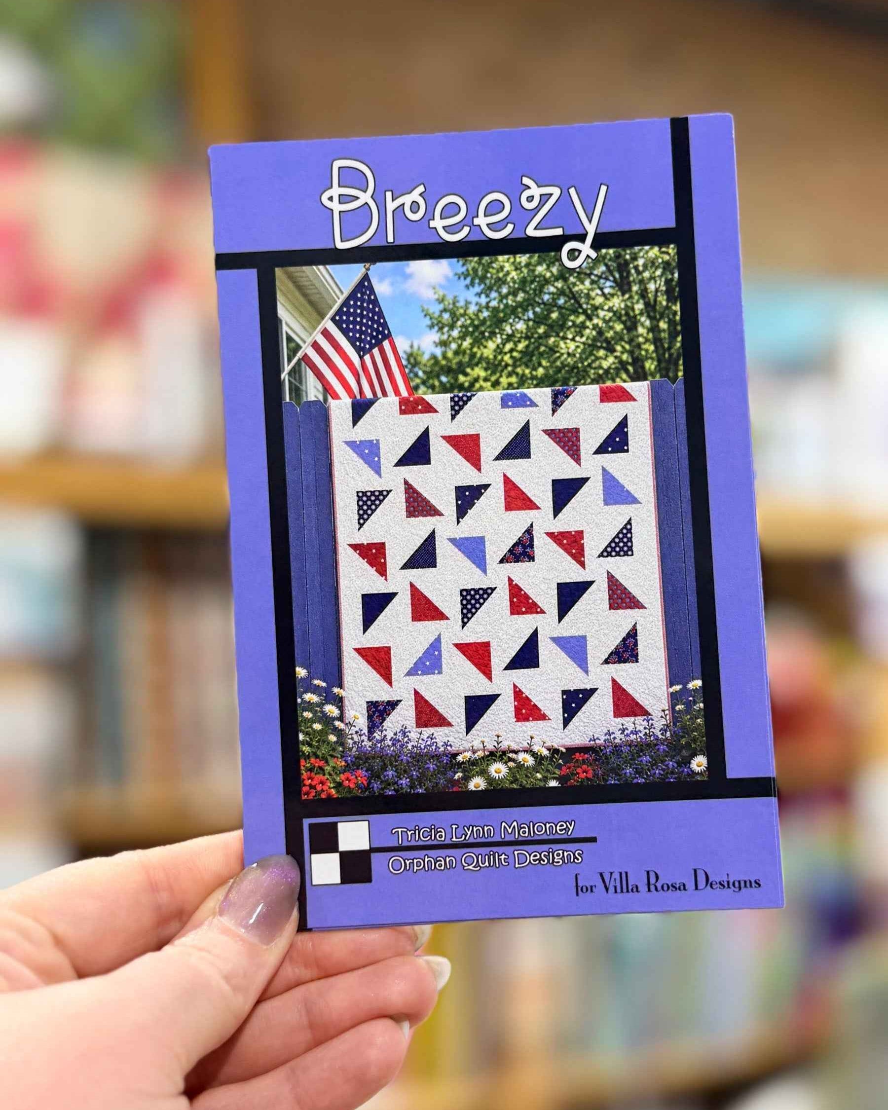 Breezy Quilt Pattern by Orphan Quilt Designs for Villa Rosa Designs