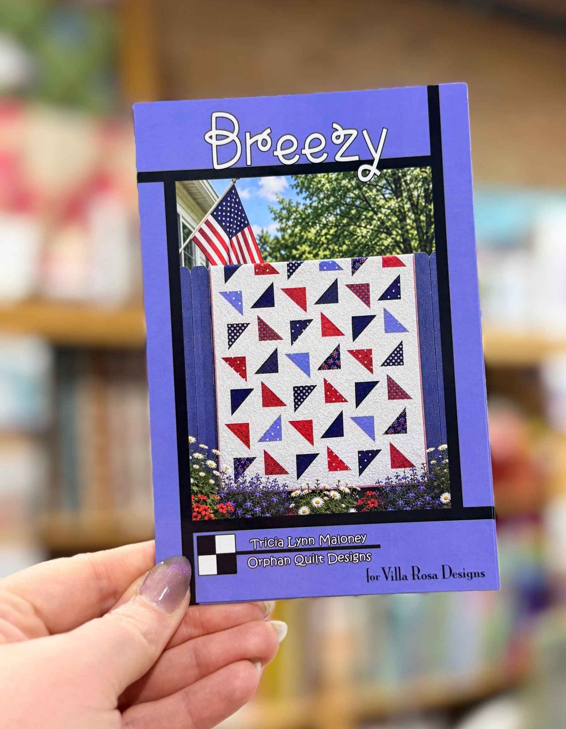 Breezy Quilt Pattern by Orphan Quilt Designs for Villa Rosa Designs