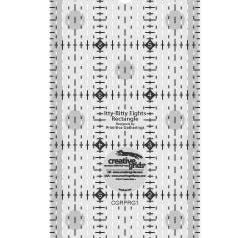 Creative Grids Itty-Bitty Eights Rectangle Ruler 3in x 7in Quilt Ruler - Happy Little Quilt Shop