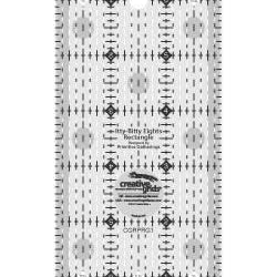 Creative Grids Itty-Bitty Eights Rectangle Ruler 3in x 7in Quilt Ruler - Happy Little Quilt Shop