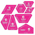 Tumbling Cosmos Acrylic Fabric Cutting Template Set - Happy Little Quilt Shop