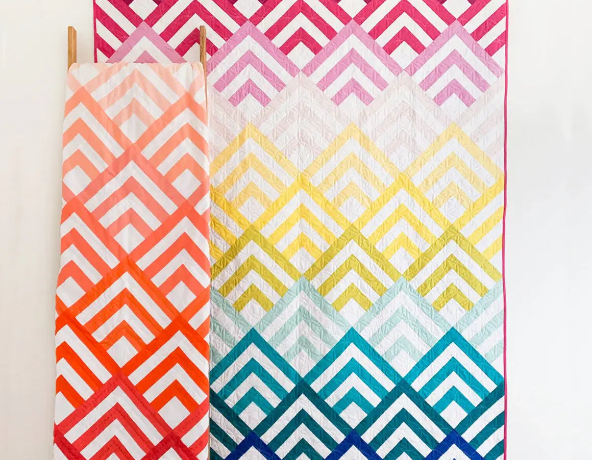 Cabin Peaks Quilt Pattern by Cotton and Joy Patterns - Happy Little Quilt Shop
