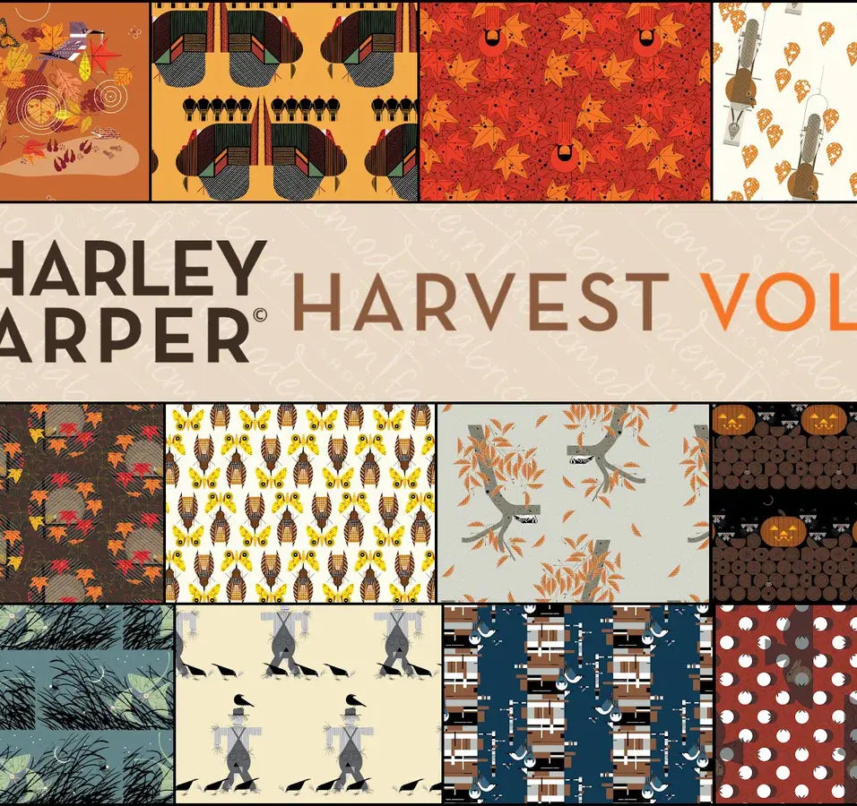 Charley Harper Harvest Vol 3 - Fat Quarter Bundle - Happy Little Quilt Shop