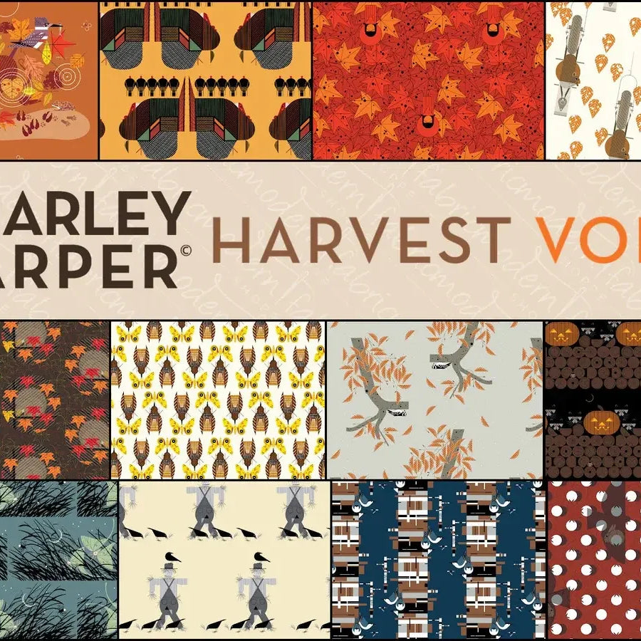 Charley Harper Harvest Vol 3 - Fat Quarter Bundle - Happy Little Quilt Shop