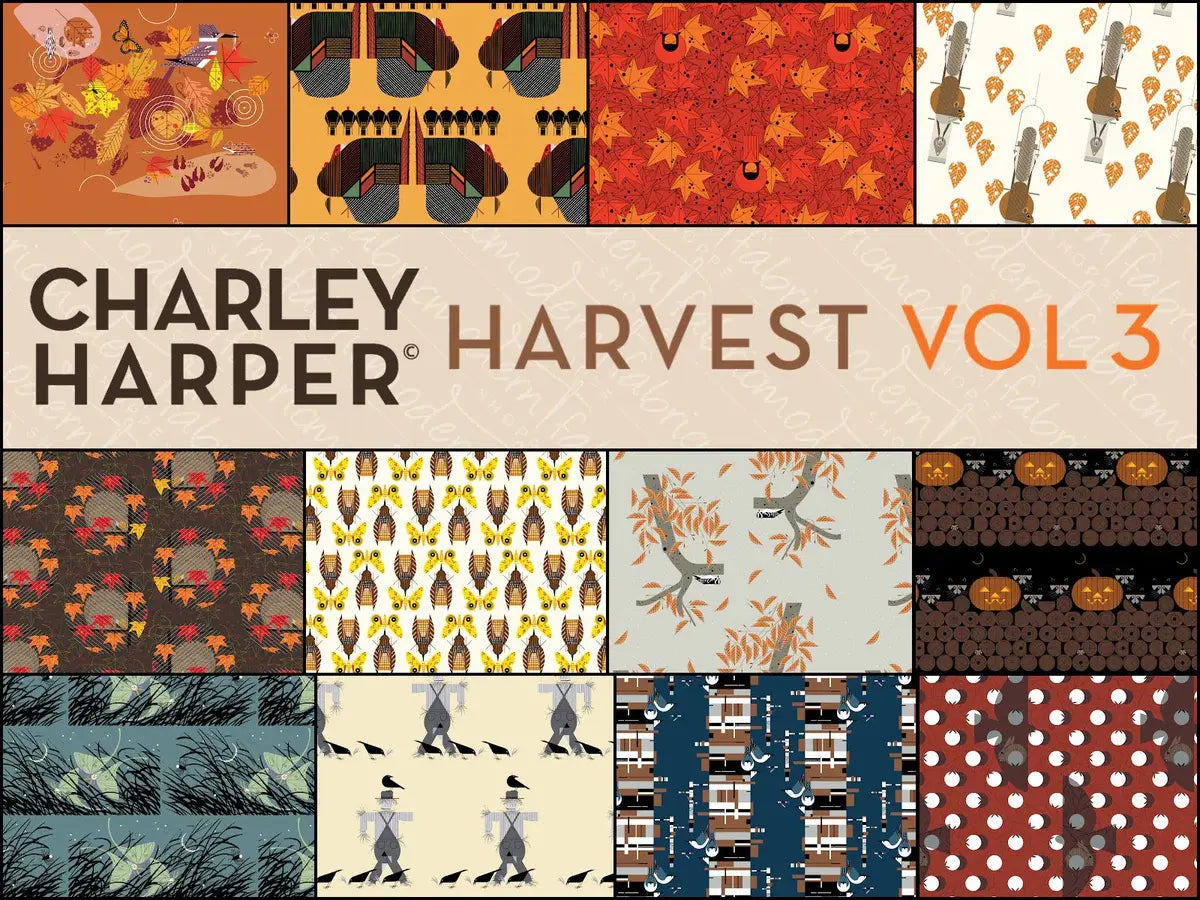 Charley Harper Harvest Vol 3 - Fat Quarter Bundle - Happy Little Quilt Shop