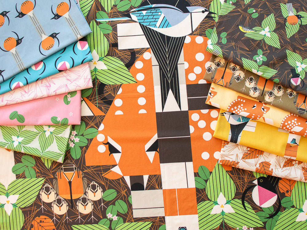Charley Harper Michigan Audubon Fat Quarter Bundle - Happy Little Quilt Shop
