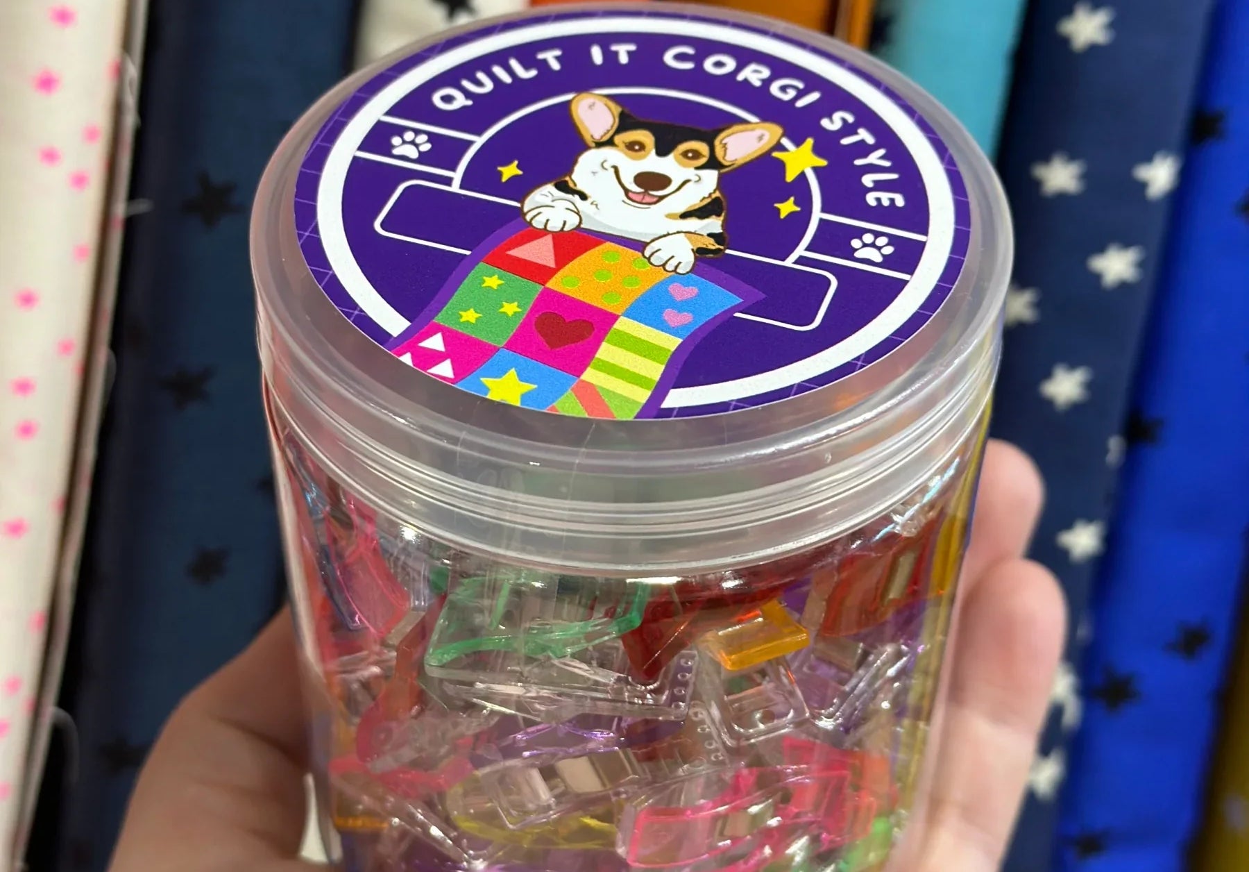 Corgi Clips (Plastic Quilting Clips 120 pieces) - Happy Little Quilt Shop