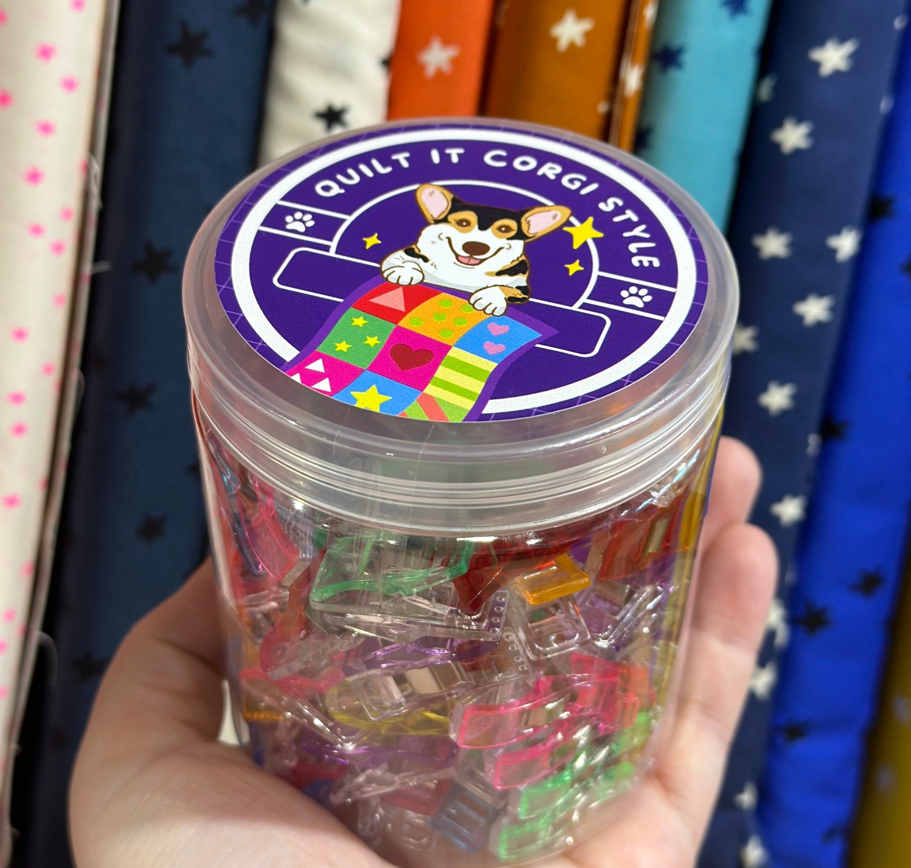 Corgi Clips (Plastic Quilting Clips 120 pieces) - Happy Little Quilt Shop