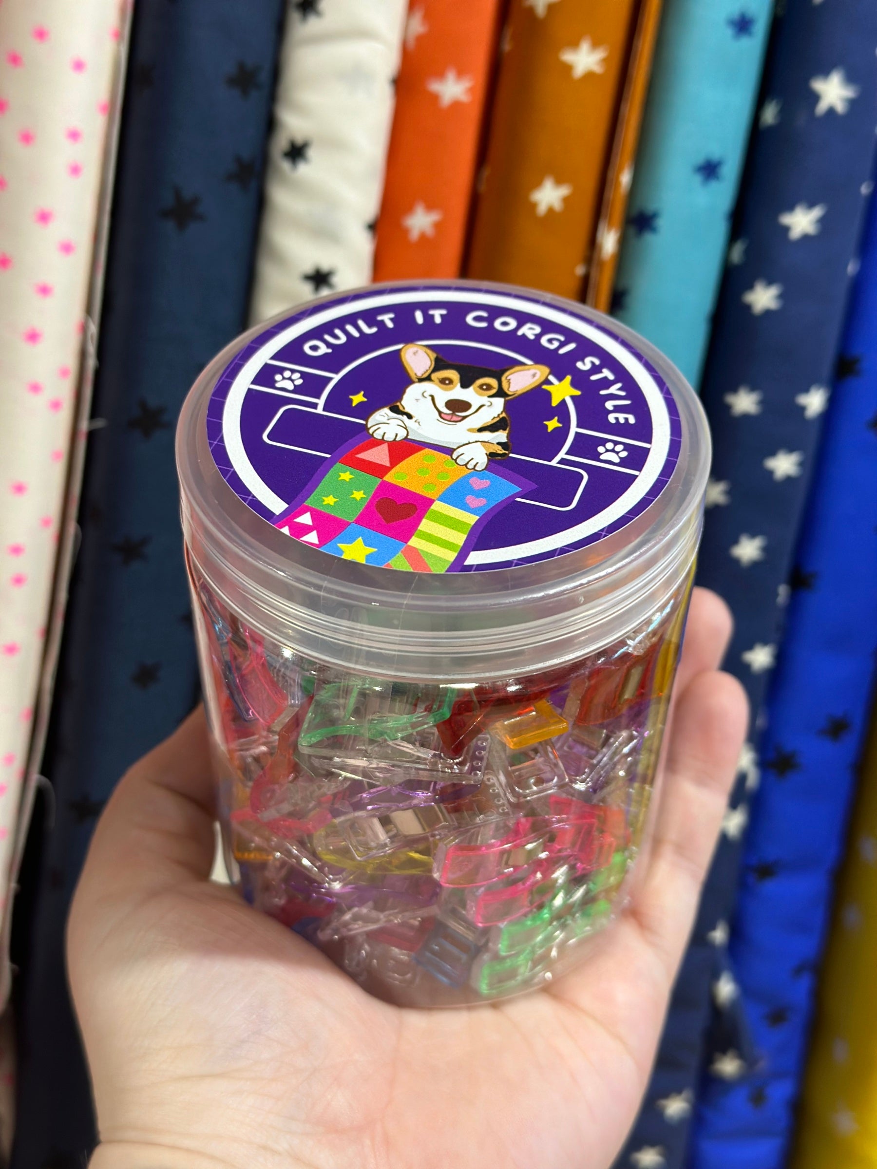 Corgi Clips (Plastic Quilting Clips 120 pieces) - Happy Little Quilt Shop