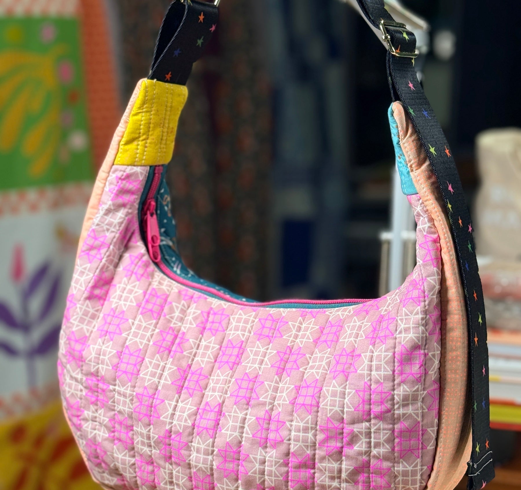 Crescentwood Quilted Bag - Happy Little Quilt Shop