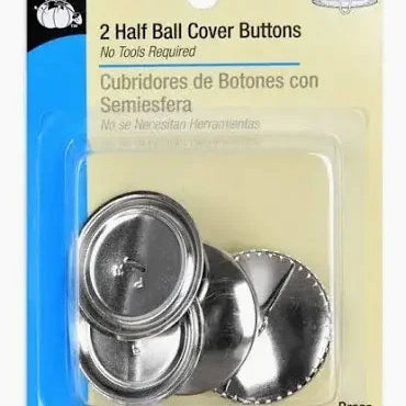 Dritz 2 Half Ball Cover Buttons 1 7/8" - Happy Little Quilt Shop