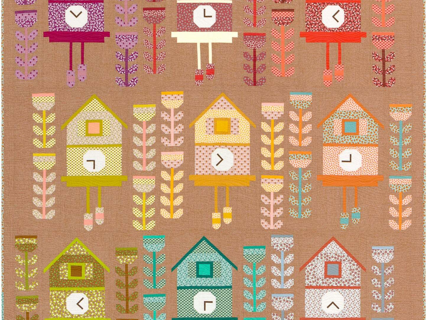 Elizabeth Hartman Berry Season Cuckoo Clock Kit - Happy Little Quilt Shop