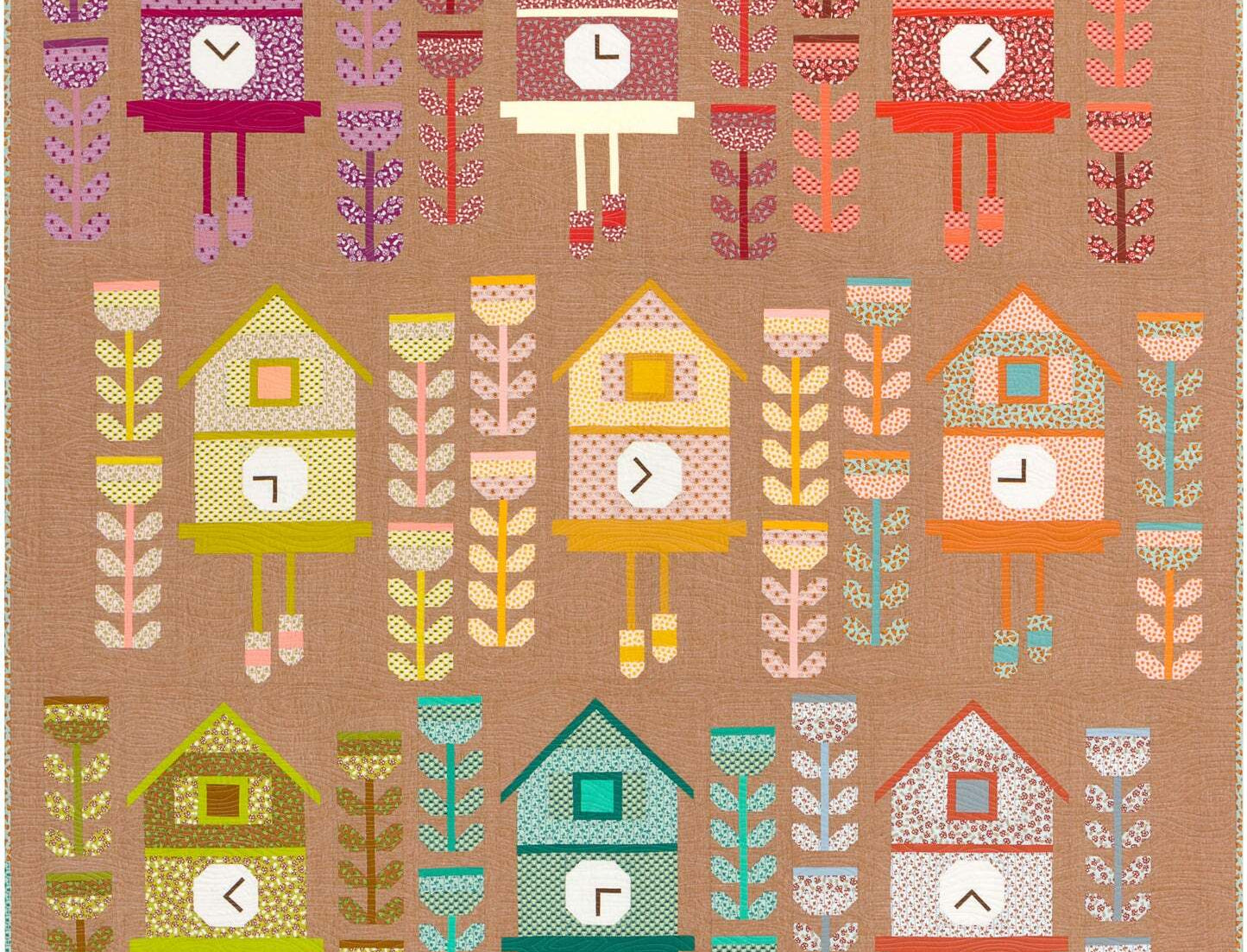 Elizabeth Hartman Berry Season Cuckoo Clock Kit - Happy Little Quilt Shop