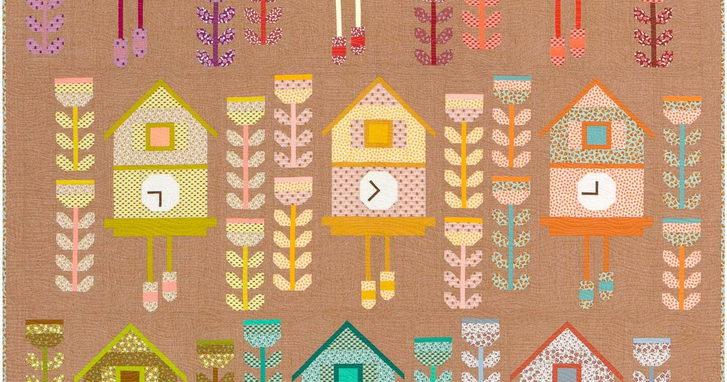Elizabeth Hartman Berry Season Cuckoo Clock Kit - Happy Little Quilt Shop