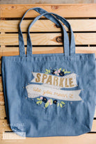 Chambray Tote, 15x17 Inch - Happy Little Quilt Shop