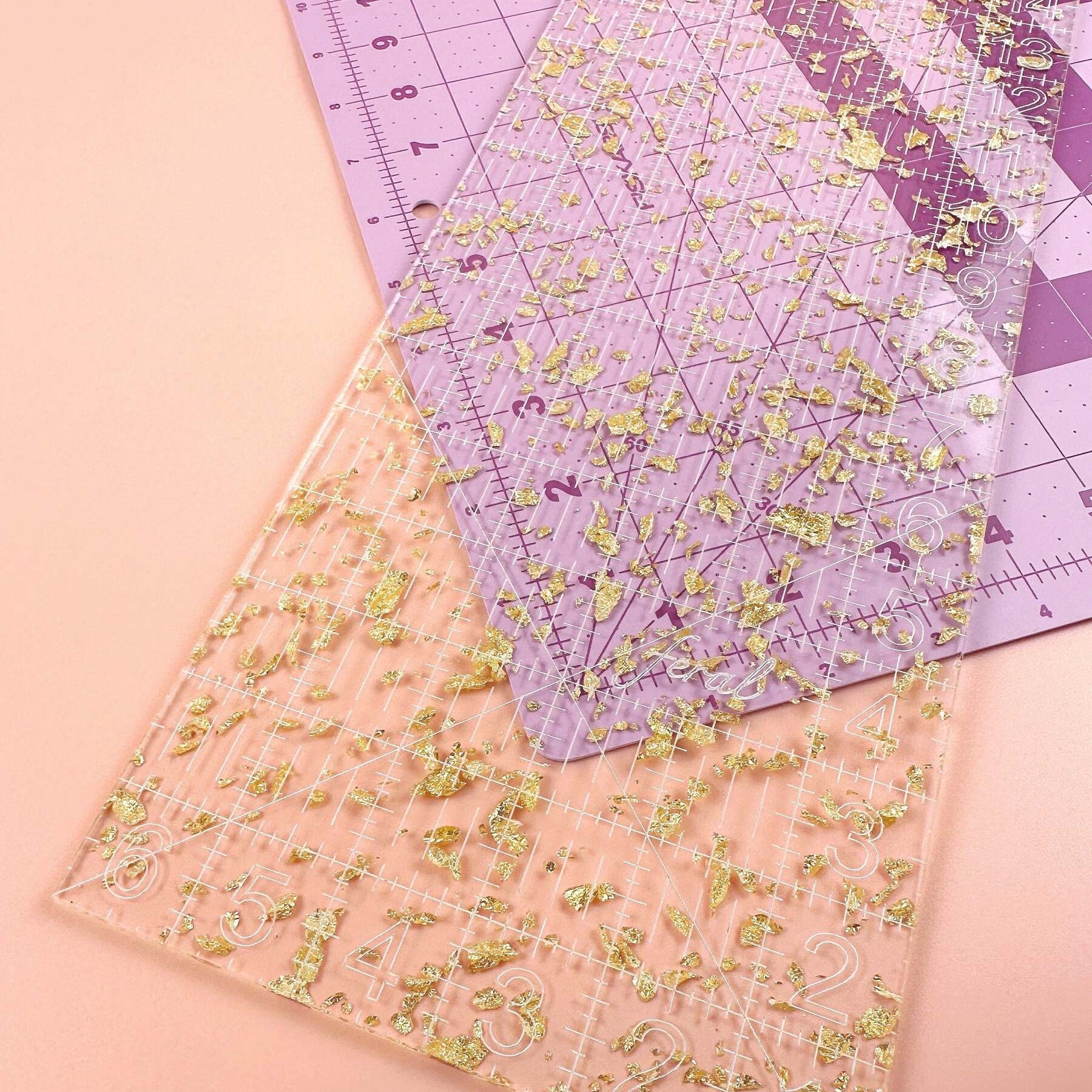 Feral Notions Golden Quilting Ruler 6*24" - Happy Little Quilt Shop