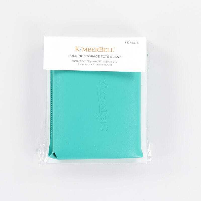 Folding Storage Tote Blank Turquoise - Happy Little Quilt Shop