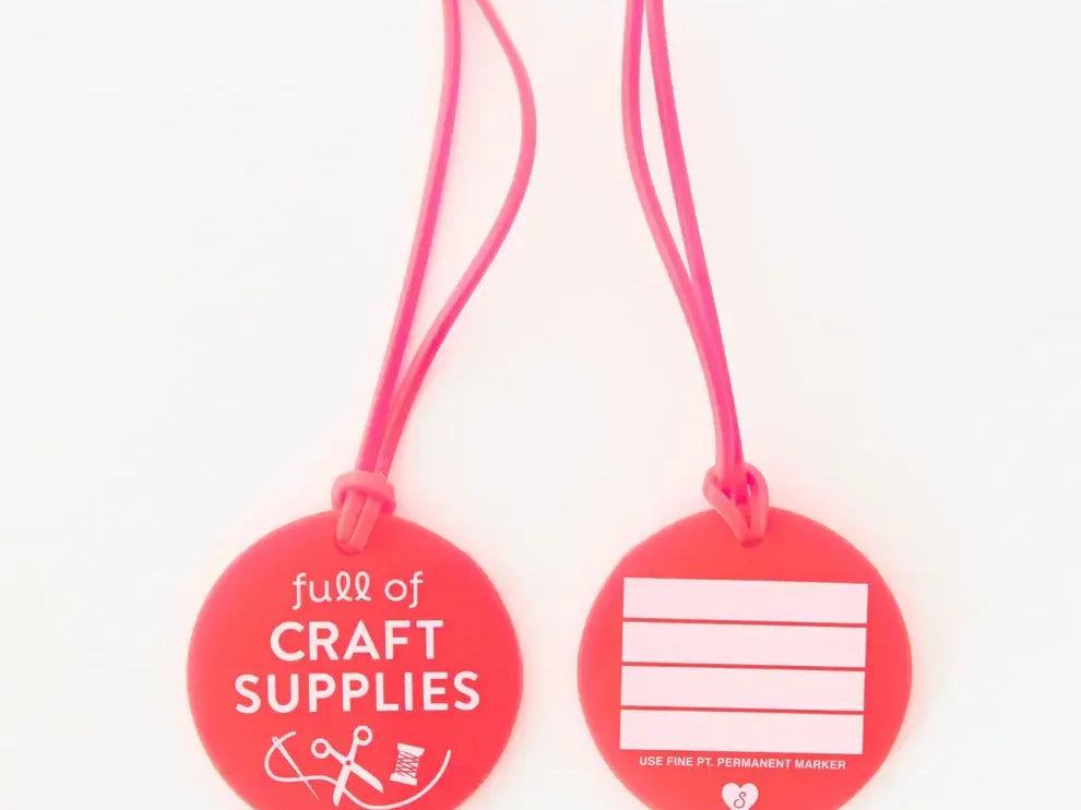 Full of Craft Supplies Luggage Tag - Happy Little Quilt Shop
