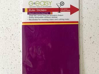 G-Easy Ruler Stickers - Fruity Fiesta Palette - Happy Little Quilt Shop
