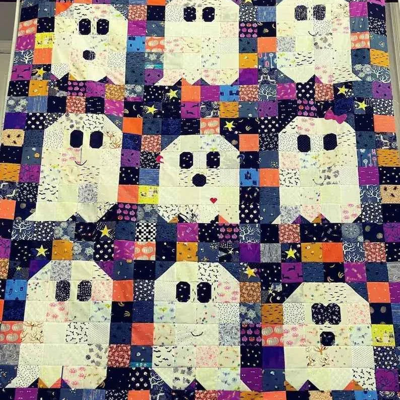 Ghost Party Quilt Pattern by Woolly Petals