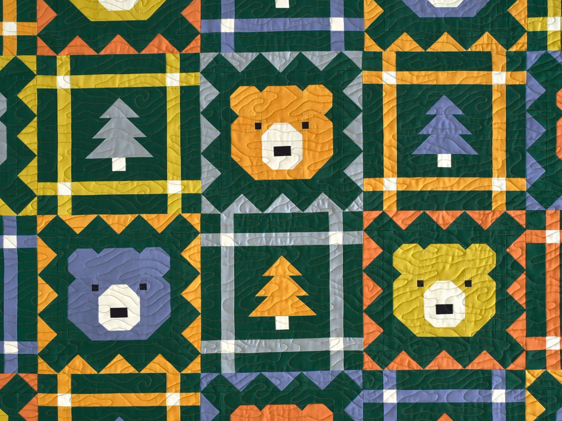 Grizzly Grove Pen and Paper Patterns Kit- Throw Size - Happy Little Quilt Shop