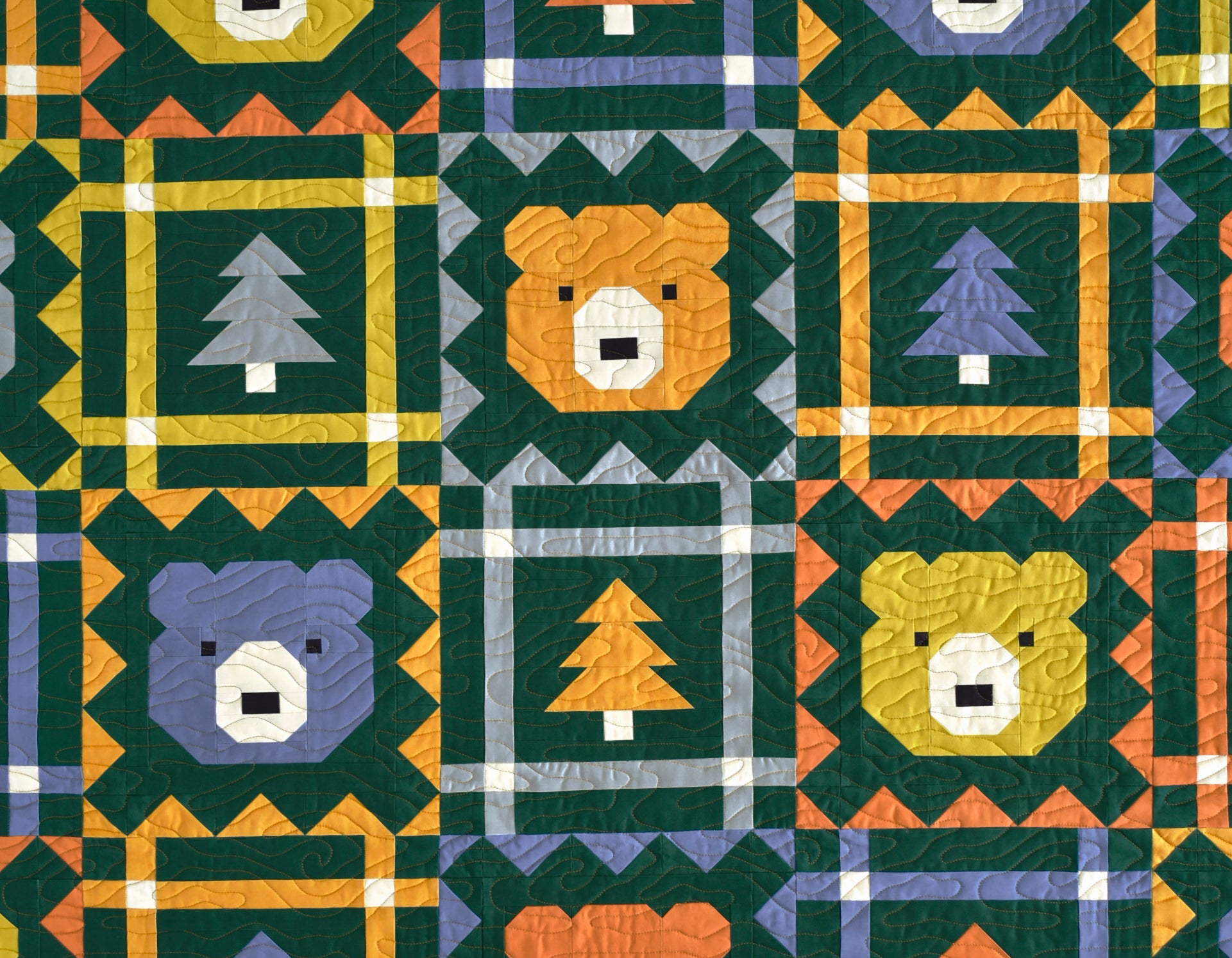 Grizzly Grove Pen and Paper Patterns Kit- Throw Size - Happy Little Quilt Shop