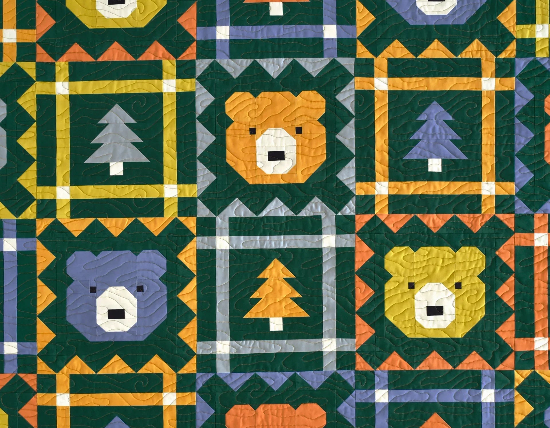 Grizzly Grove Pen and Paper Patterns Kit- Throw Size - Happy Little Quilt Shop