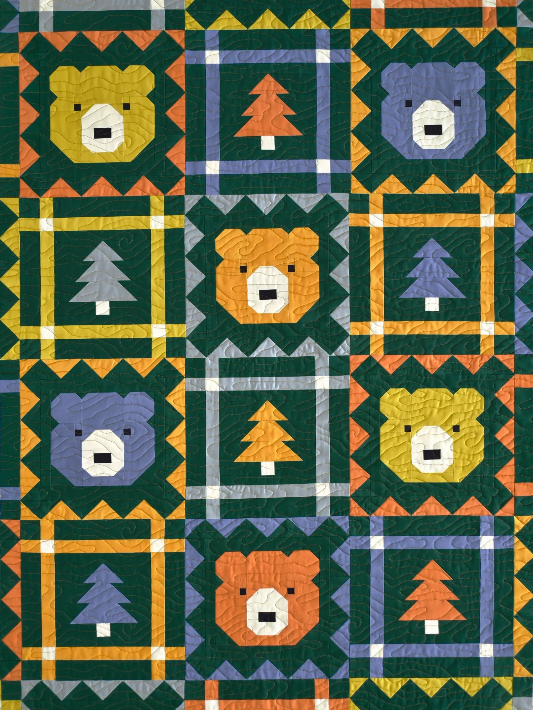 Grizzly Grove Pen and Paper Patterns Kit- Throw Size - Happy Little Quilt Shop