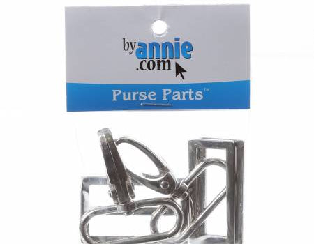 Hardware Set Nickel 1-1/2in - Happy Little Quilt Shop