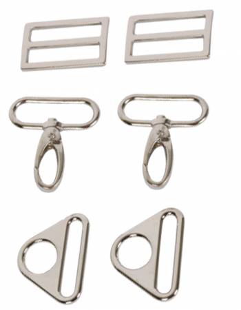 Hardware Set 3950 1-1/2in Nickel - Happy Little Quilt Shop