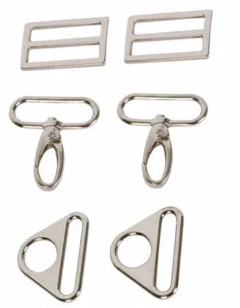 Hardware Set 3950 1-1/2in Nickel - Happy Little Quilt Shop