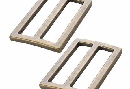 Slider Widemouth 1-1/2in Antique Brass Set of Two - Happy Little Quilt Shop