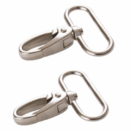 Swivel Hook 1-1/2in Nickel Set of Two - Happy Little Quilt Shop