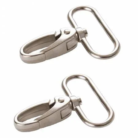 Swivel Hook 1-1/2in Nickel Set of Two - Happy Little Quilt Shop