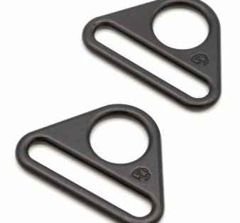 Triangle Ring Flat 1-1/2in Black Metal Set of Two - Happy Little Quilt Shop