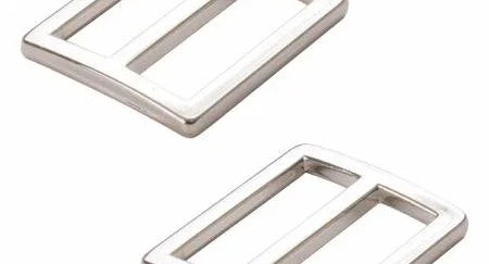 Slider Flat Widemouth 1in Nickel Set of Two - Happy Little Quilt Shop