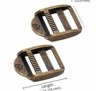 1in Strap Adjuster Antique Brass Set of Two - Happy Little Quilt Shop