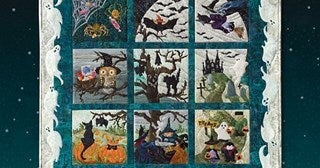 Halloweenies Mckenna Ryan Laser Cut Prefused Complete Quilt Kit - Happy Little Quilt Shop