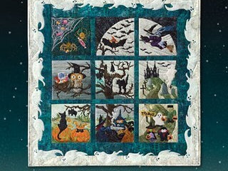 Halloweenies Mckenna Ryan Laser Cut Prefused Complete Quilt Kit - Happy Little Quilt Shop