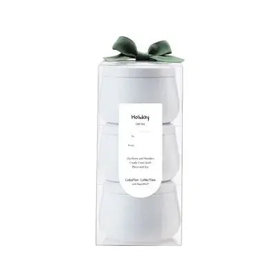 Holiday Candle Gift Set: On Pines & Needles, Candy Cane Quilt, Piece & Joy - Happy Little Quilt Shop