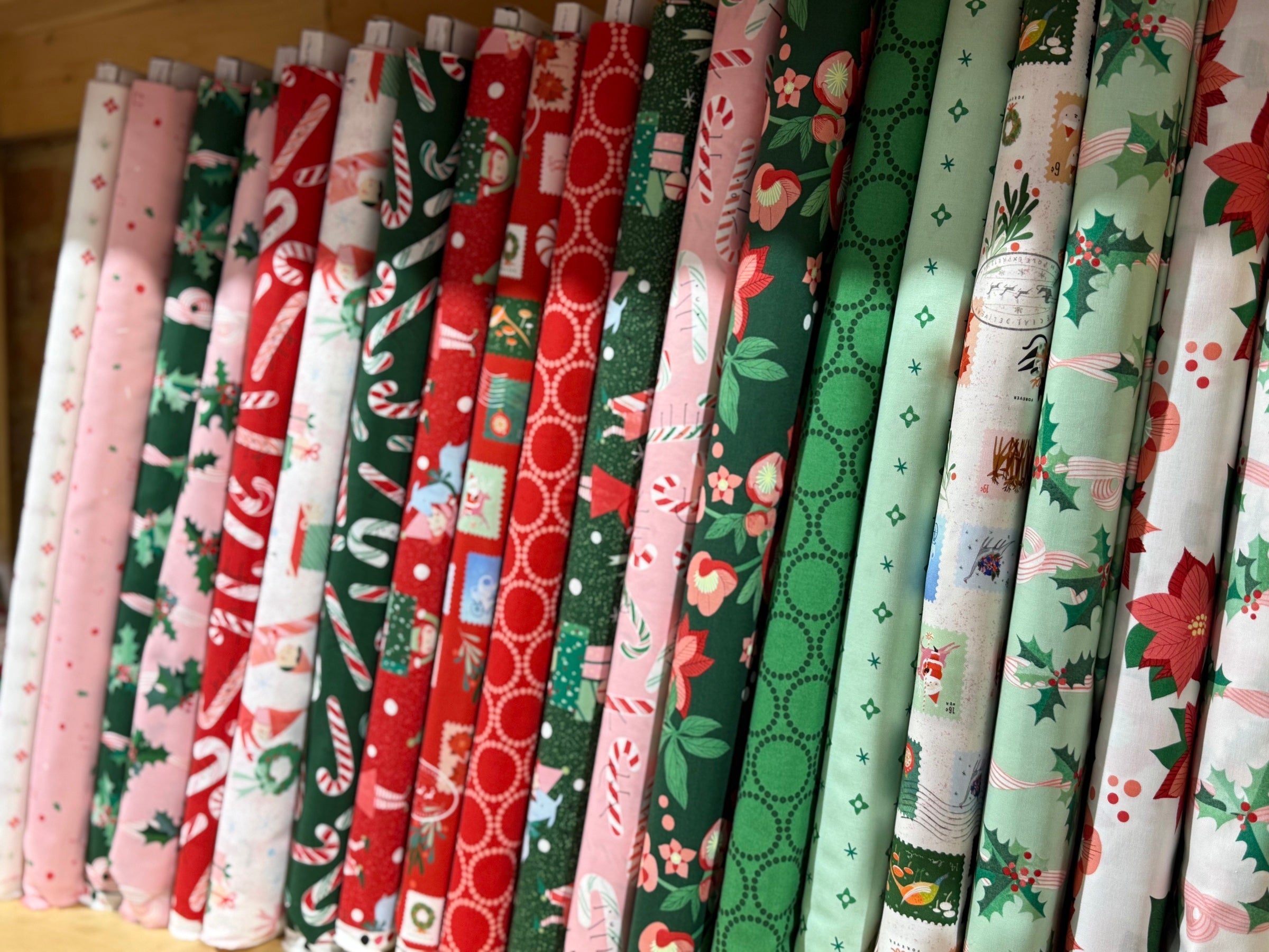 Holiday Fat Quarter Bundle-Tiny Christmas Edition- 20 Fat Quarters - Happy Little Quilt Shop