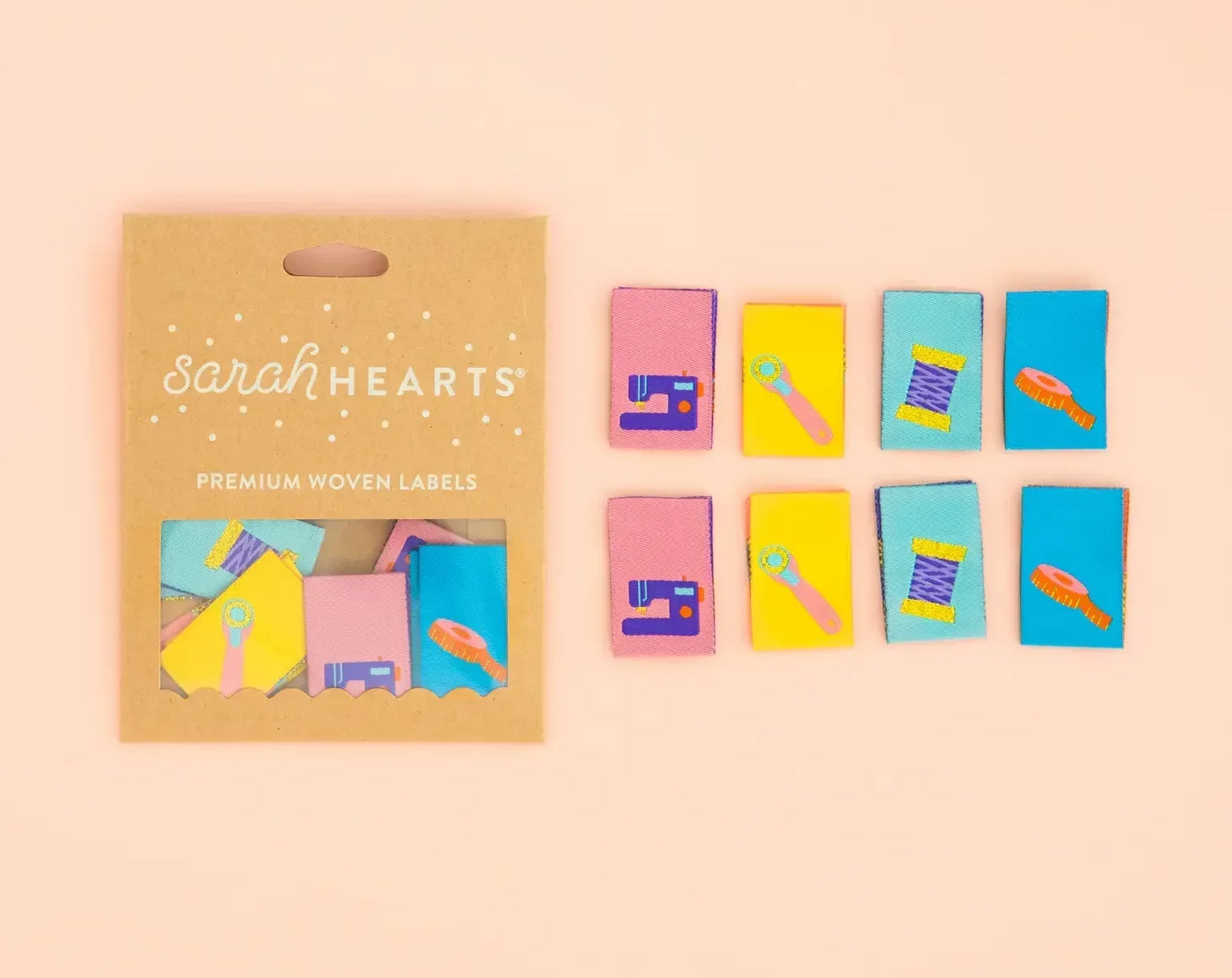 Sew in Labels, 8pk Sewing Tools - Happy Little Quilt Shop