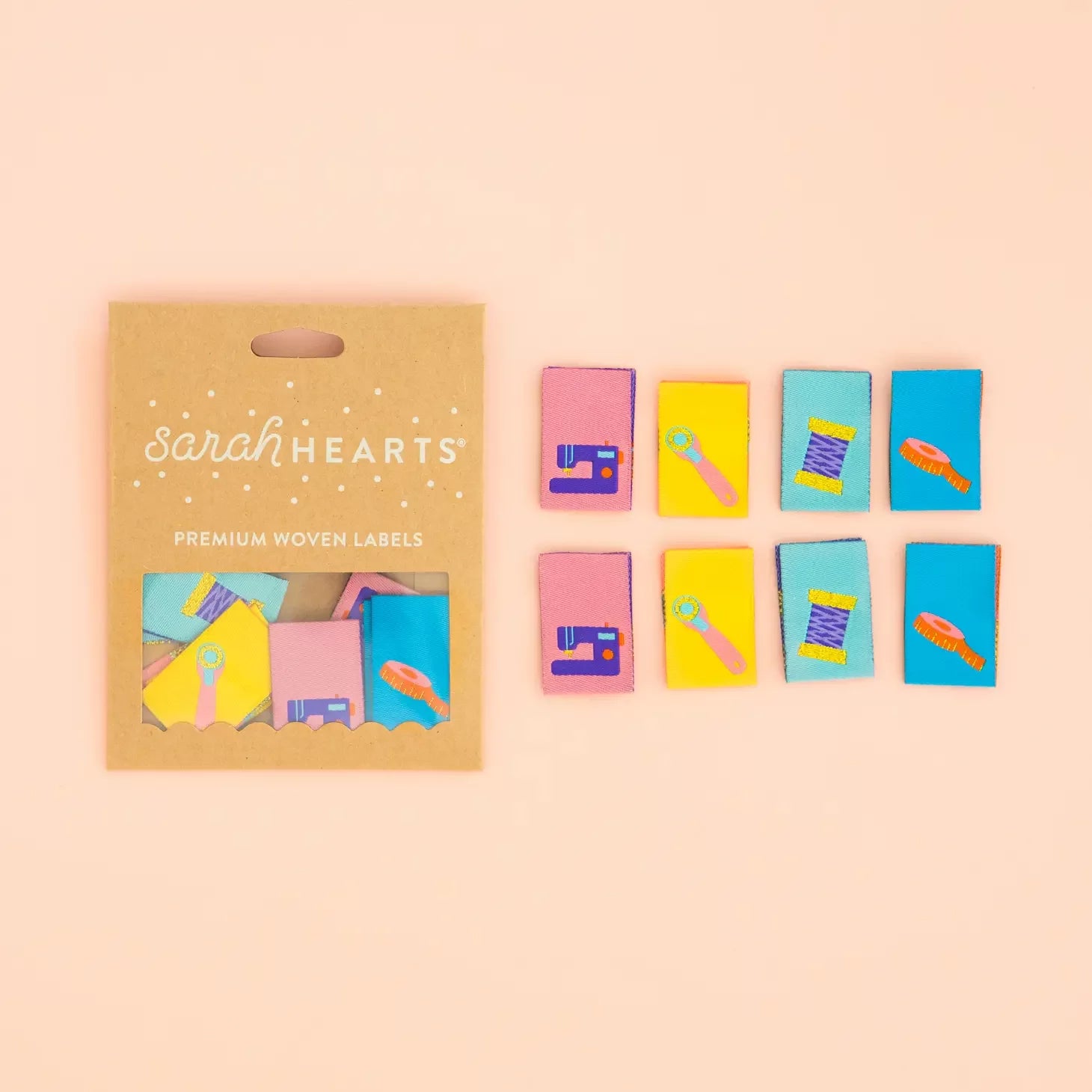 Sew in Labels, 8pk Sewing Tools - Happy Little Quilt Shop