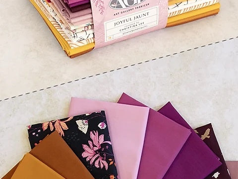 Joyful Jaunt Fat Quarter Bundle Art Gallery Fabrics Sewcialite - Happy Little Quilt Shop
