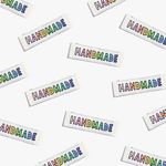 Handmade Rainbow Woven Labels - Happy Little Quilt Shop