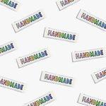 Handmade Rainbow Woven Labels - Happy Little Quilt Shop