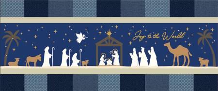 Kimberbell Nativity Bench Pillow-Machine Embroidery - Happy Little Quilt Shop