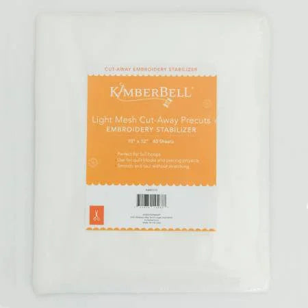 Light Mesh Cut-away Precuts 12in x 10in 40pk - Happy Little Quilt Shop