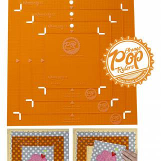 Orange Pop Rulers Square Set - Happy Little Quilt Shop